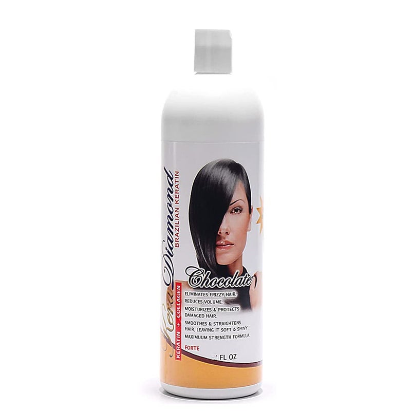 Kera Diamond Keratin Treatment Chocolate Restore w/Vitaminas 16FL Oz - Image 1